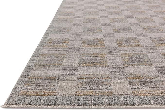 Loloi Amber Lewis Cali Collection CIL-07 Mist/Wheat 2'-7" x 8'-0", .25" Pile Height, Runner Rug