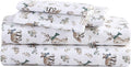 Eddie Bauer - Twin Sheets, Cotton Flannel Bedding Set, Brushed For Extra Softness, Cozy Home Decor (Woodland Friends, Twin)