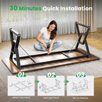 70.8" Large Executive Desk - Computer Office Desk Workstation, Modern Business Writing Table with Sturdy Metal Legs for Home Office (Wood Color, 71 Inch)