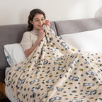 Berkshire Blanket Peanuts® VelvetLoft® Cute Character Snoopy Plush Blanket,Peanuts Woodstock Snoopy Spring Frolic Large Canvas,Twin 60 in x 90 in (Official Peanuts® Product)