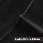 FUTEI Black Decorative Throw Pillow Covers 26x26 Inch Set of 2,Soft Cozy Wheat Ear Striped Patterns Euro Pillow Shams,Modern Home Decor for Couch Bed Living Room