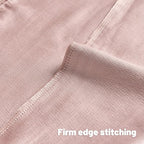 FUTEI Pink Chenille Decorative Throw Pillow Covers 20x20 Inch Set of 2,Soft Embossed Striped Textured Cushion Case,Modern Home Decor for Couch Bed Living Room