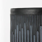 JONATHAN Y TBL1103C Kline 17.5" Mid-Century Modern Brutalist Indoor/Outdoor Accent Table Art Deco, Minimalist, Contemporary, Patio, Garden, Bathroom, Living Room, Wash Black