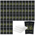 Hot or Cold Moist Cotton Towel Bulk Moist Towelettes Individually Wrapped 8.7" x 8.7",White Towel Services,Refreshment Pre Moistened Towels Lemon Scent for Travel Sport Party Spa Dentist Hote200
