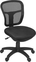 Niche Regency Armless Harrison Mesh Back Swivel Task Office Chair- Black