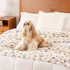 Berkshire Blanket Peanuts® VelvetLoft® Cute Character Snoopy Plush Throw Blanket,Peanuts Woodstock Snoopy Spring Frolic Large Canvas,Throw 55 in x 70 in (Official Peanuts® Product)