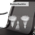 Kinsuite Waiting Room Chair - 3-Seat Airport Reception Lobby Office Bench, Black