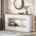 Tribesigns Modern Console Table, 55-Inch Wood Entryway Table with Storage, Narrow Long Sofa Table Behind Couch Table for Living Room, Foyer, Hallway, White