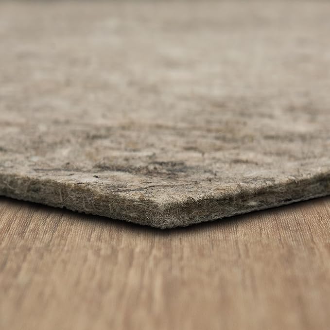 Mohawk Home 8' 2" x 11' 8" Non Slip Rug Pad Gripper 1/2 Thick Dual Surface Felt + Rubber Gripper - Safe for All Floors