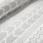 Lush Decor Hygge Geo Reversible 3 Piece Cotton Duvet Set, Full/Queen, Gray & White