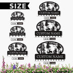 Personalized Key Holder for Wall, Custom Metal Deer Cabin Key Hooks with Name, Metal Key Holder Hooks Organizer Rack, Key Hanger Decor for Kitchen, Entryway, Hallway, Office, Doorway