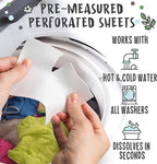 Eco Laundry Detergent Sheets - 80 Loads Laundry Sheets Detergent - 40 No Plastic Jug Washer Soap Sheet - No Mess & Space-Saving Travel Friendly Laundry Detergent