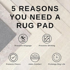 Livabliss Hapsburg Moroccan Shag Area Rug, 5'3" x 7'3", Light Gray