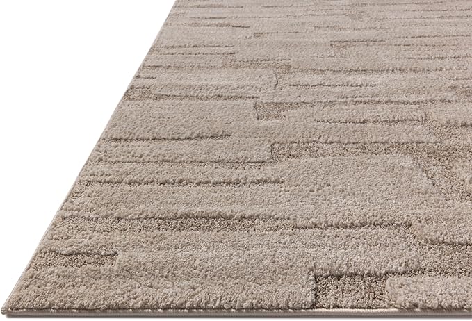 Loloi Amber Lewis Monty Collection MOT-04 Taupe/Beige 4'-0" x 6'-0", .50" Pile Height, Accent Rug