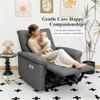Power Lazy Boy Recliner Chair, Zero Wall Hugger Nursing Recliner for Living Room with USB Port, Lazy Recliners Chair for Adults, Reclining Armchair for Small Space/Bedroom/Apartment(Dark Gray)