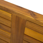 Christopher Knight Home Patio Rectangular Acacia Wood Dining Table with Umbrella Hole, Sturdy for Outdoor Dining, BBQ, Garden, Pair with Dining Chair/Bench, Teak Finish