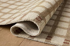 Loloi Magnolia Home by Joanna Gaines Waylon Collection WAY-02 Natural/Rust 2'-6" x 9'-9" Runner Rug