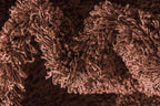 Unique Loom Solid Shag Collection Area Rug (10' x 13' Rectangle, Chocolate Brown)