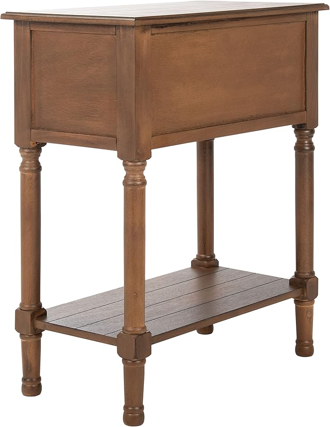 SAFAVIEH Home Collection Primrose Brown 3-Drawer Console Table
