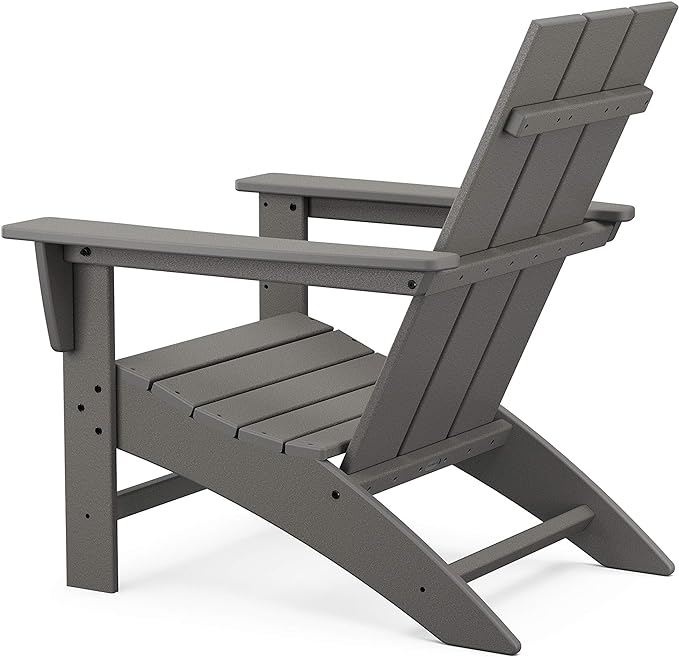 POLYWOOD AD420TE Modern Adirondack Chair, Teak