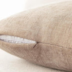 Foindtower Set of 2 Soft Textured Chenille Throw Decorative Pillow Covers Square Accent Solid Cushion Cover Cozy Neutral Farmhouse Pillow Case for Couch Sofa Bedroom Living Room 26x26 Inch,Cream Camel