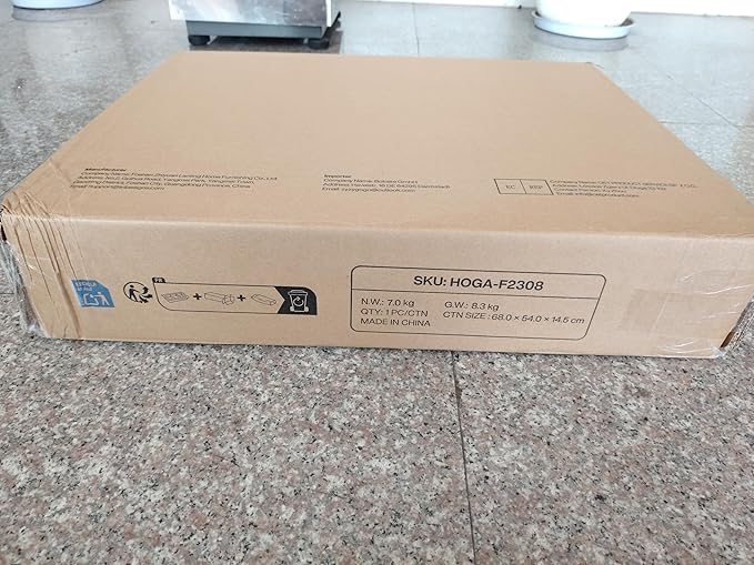 Tribesigns End Table with Storage, 3-Tier Side Table with Geometric Metal Design, Industrial Nightstand for Small Spaces, Living Room, Bedroom, Study Room (1, Rustic Brown)