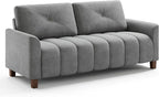 LIKIMIO Loveseat Sofa 79in, 3 Seater Couch, Modern Cloud Sofa with 23in Deep Seat with Armrest, Back Support, Easy Assembly Oversized Loveseat for Living Room, Bedroom, Office
