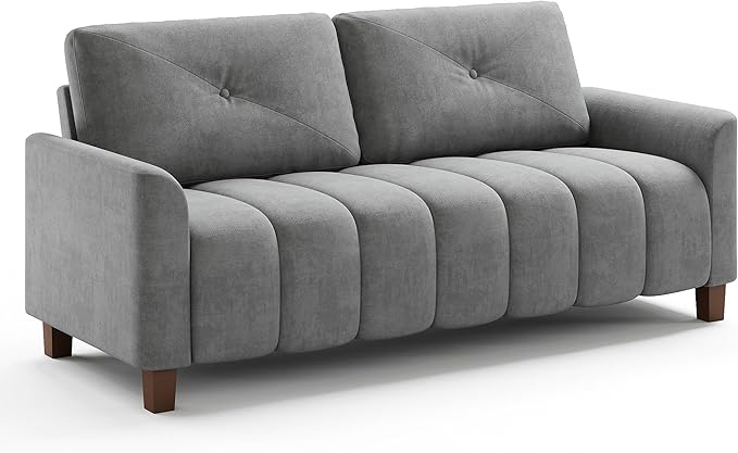 LIKIMIO Loveseat Sofa 79in, 3 Seater Couch, Modern Cloud Sofa with 23in Deep Seat with Armrest, Back Support, Easy Assembly Oversized Loveseat for Living Room, Bedroom, Office
