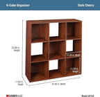 ClosetMaid 4105 Cubeicals Organizer, 9-Cube, Dark Cherry