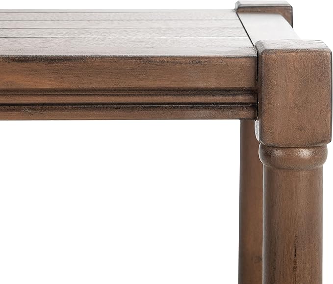 SAFAVIEH Home Collection Rafiki Brown Lower Shelf Console Table CNS5714C