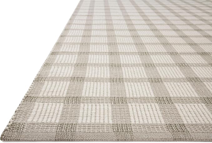 Loloi Magnolia Home by Joanna Gaines Ryder Collection RYD-02 Stone/Ivory 3'-6" x 5'-6" Accent Rug