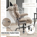 Big and Tall Office Chair 700lbs- Large High Back Executive Computer Desk Chair with 3D Flip-Up Arms, Adjustable Lumbar Support, Extra Wide Plus Size Seat, Heavy Duty Metal Base & Quiet Rubber Wheels