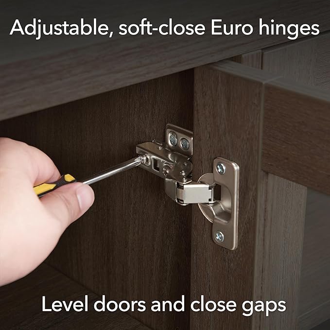 Henn&Hart Rectangular TV Stand with 26" Crystal Fireplace for TV's up to 78" in Alder Brown, for Home, Living Room, Bedroom, Entertainment Room, Office