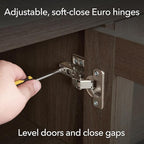 Henn&Hart Rectangular TV Stand with 26" Crystal Fireplace for TV's up to 78" in Alder Brown, for Home, Living Room, Bedroom, Entertainment Room, Office