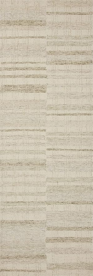 Loloi Chris Loves Julia Chris Collection CHR-02 Natural/Sage 2'-6'' x 11'-6'', .50" Pile Height, Runner Rug