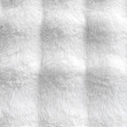 Neelvin Cream White Faux Fur Cozy Soft Double-Sided Decorative Throw Pillow Covers 20x20 inch Set of 2,Velvet Pillowcase Cushion Case for Sofa Couch