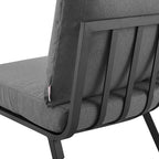 Modway Riverside Outdoor Furniture, 6-Piece Set, Gray Charcoal