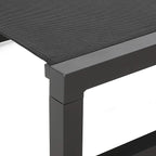 Christopher Knight Home Vivian Outdoor Aluminum Chaise Lounge with Mesh Seating (Set of 2), Black