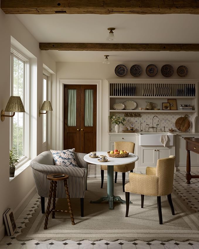 Loloi Chris Loves Julia Scottie Collection SCO-01 Fog/Ivory 2'-0" x 5'-0", .87" Pile Height, Accent Rug