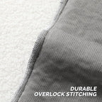 FUTEI Charcoal Throw Pillow Covers 20x20 Inch Set of 2,Furry Faux Fur Teddy Boucle Textured Cushion Covers,Soft Fluffy Decorative Pillow Case,Home Decor for Couch Bed Living Room Office Car