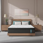 Sleepmax Extra Firm King Mattress 12 Inch - Deep Sleep Hybrid Mattress Pain Relief - Bed in a Box for Back & Side Sleeper - Extra Lumbar & HIPS Support - CertiPUR-US Certified, 365-Night Trial