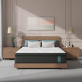 Sleepmax Extra Firm King Mattress 14 Inch - Deep Sleep Hybrid Mattress Pain Relief - Bed in a Box for Back & Side Sleeper - Extra Lumbar & HIPS Support - CertiPUR-US Certified, 365-Night Trial