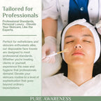 60 Disposable Face Towels - Ideal for Sensitive Skin, Makeup Removal, Soft, Thick, Biodegradable - Cruelty-Free