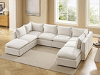 VANOMi Modular Sectional Sofa, 8 Seater Sleeper Sectional Sofa Modular Sectional Couch for Living Room, Sofa Bed-L