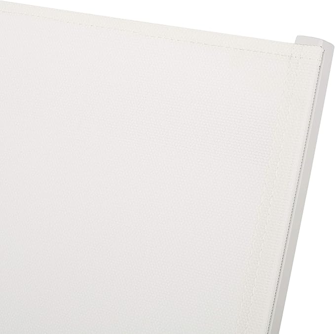 Christopher Knight Home Jerome Outdoor Aluminum Chaise Lounge with Mesh Seating (Set of 2), White