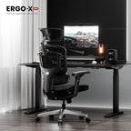 FLEXISPOT ErgoX-PRO Ergonomic Office Chair Black – AeroWeave 5.0 Mesh Seat, 5D Lumbar, 7D Armrests, 4D Headrest, 551LBS Capacity – Office, Gaming, Home