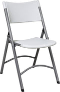 Office Star Resin Furniture for Indoor or Outdoor Use, 4-Piece Set, Folding Chairs Light Grey