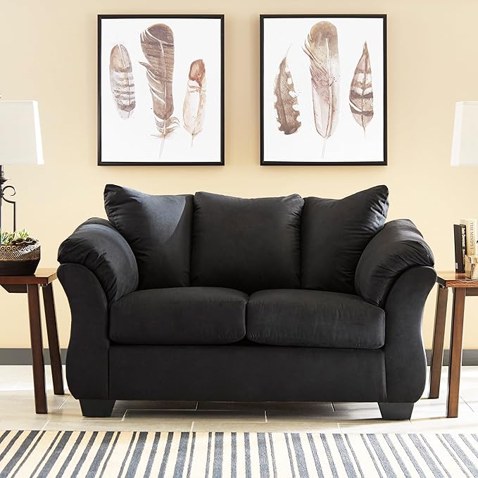 Signature Design by Ashley Darcy 1` Loveseat, Black