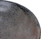 Creative Co-Op Stoneware Bowl with Handle and Base, Black Reactive Glaze