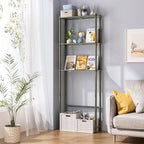 AmazerBath Bamboo Over The Toilet Storage Shelf, 3-Tier Over Toilet Bathroom Organizer Rack, Bathroom Shelves Over Toilet Space Saver, Forest Green